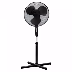 Clatronic VL 3603 S, Ventilateur sans lame domestique, Noir, Sol, Métal, 40 cm, Boutons