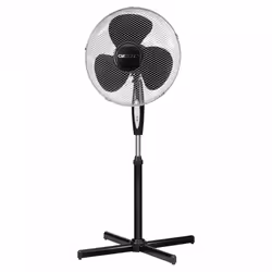 Clatronic VL 3741 S, Ventilateur sans lame domestique, Noir, Sol, Métal, 40 cm, Boutons