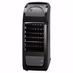 Clatronic LK 3742, Ventilateur vertical domestique, Noir, Sol, 8 h, 4,5 L, 4 roue(s)