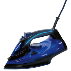 Clatronic DB 3755 Fer à repasser à sec ou à vapeur Semelle en céramique 2800 W Noir, Bleu