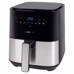 Clatronic FR 3782 H, Friteuse d’air chaud, 5 L, 80 °C, 200 °C, Unique, Noir, Acier inoxydable