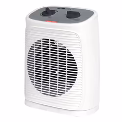 Clatronic HL 3800, Chauffage de ventilateur électrique, Intérieure, Sol, Blanc, Rotatif, 2000 W