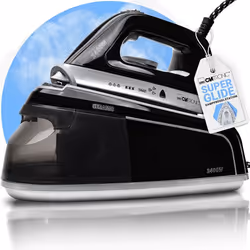 Clatronic DBS 3749, 2400 W, 90 g/min, Semelle en céramique, 3,5 bar, 1,2 L, Noir