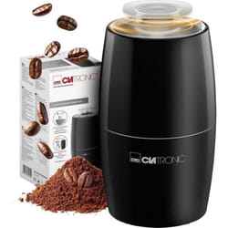 Ksw 3806 264005 Moulin à café noir couteau à frappe en acier inoxydable - Clatronic
