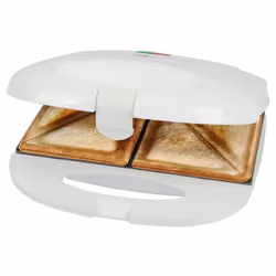 Clatronic - Appareil à Sandwich / Croque-monsieur Blanc ST3813-Blanc