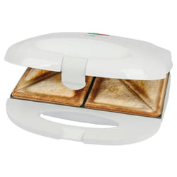 Clatronic - Appareil à Sandwich / Croque-monsieur Blanc ST3813-Blanc