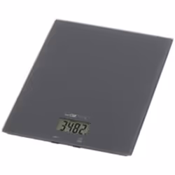 Clatronic KW 3820, Balance de ménage électronique, 5 kg, 1 g, Noir, Verre, Verre