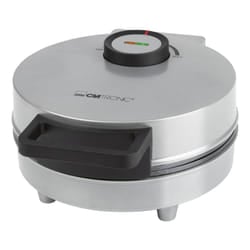 Clatronic HA 3833 1 gauffre(s) 1200 W Noir, Argent
