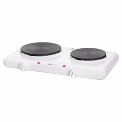 Clatronic DKP 3583, Blanc, Comptoir, Plaque scellée, 2 zone(s), 2 zone(s), Régulier