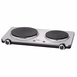 Clatronic DKP 3668 E, Noir, Acier inoxydable, Comptoir, Plaque scellée, Acier inoxydable, 2 zone(s), 2 zone(s)