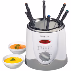 Clatronic FFR 2916, Friteuse, 1 L, 190 °C, Unique, Gris, Blanc, Rotatif