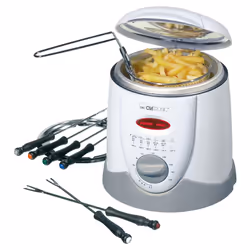 Clatronic FFR 2916 Unique 1 L Autonome 900 W Friteuse Gris, Blanc