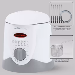 Clatronic FFR 2916 Friteuse à air chaud 1L 900W Gris, Blanc - Vue supplémentaire 6