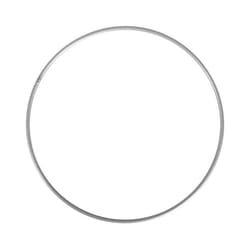 Anneau en métal - Argent - 20 cm - Classique - Intemporel - Pour abat-jour