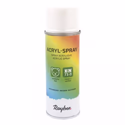 Rayher Hobby 34145102, 200 ml, Blanc, Bombe aérosol, Résiste aux intempéries
