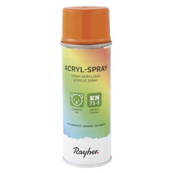 Rayher Hobby 34145210 peinture acrylique 200 ml Orange Bombe aérosol