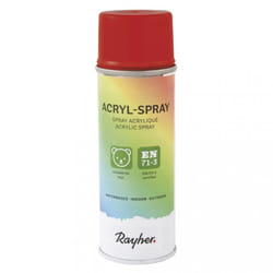 Rayher Hobby 34145287 peinture acrylique 200 ml Rouge Bombe aérosol
