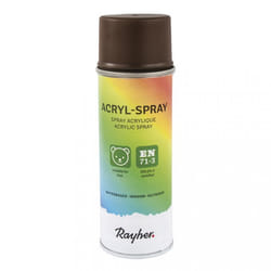 Rayher Hobby 34145552 peinture acrylique 200 ml Marron Bombe aérosol