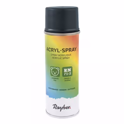 Rayher Hobby 34145572, 200 ml, Anthracite, Bombe aérosol, Résiste aux intempéries