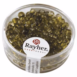 Rayher Hobby 14382452, Verre, Vert, Perle en forme de graine