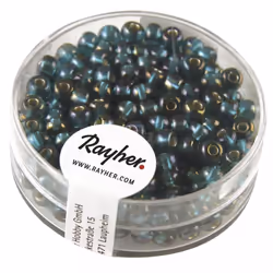 Rayher Hobby 14383429, Verre, Vert, Perle en forme de graine