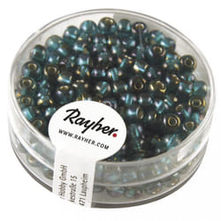 Rayher Hobby 14383429 Perle en forme de graine Verre Vert