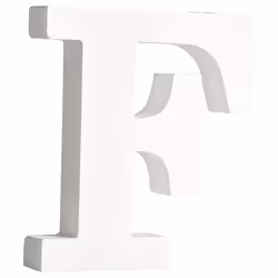 Rayher Hobby 62657000, Lettre décorative, Panneau de fibres à densité moyenne, Blanc, 110 mm, 2 cm, 1 pièce(s)