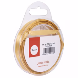 Rayher Hobby 5521306, Or, Satin, 10 m, 7 mm, 1 pièce(s)