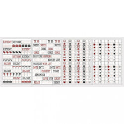 Rayher Hobby 60783000 autocollant décoratif Noir, Rouge