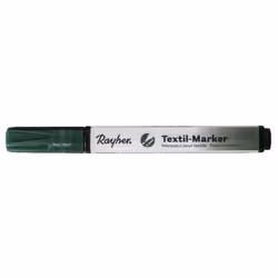 Rayher Hobby Marqueur couvrant pour textile, vert feuillage pointe ronde 2-4mm, avec valve, 1 pièce(s), Vert, Noir, Blanc, Ve ...