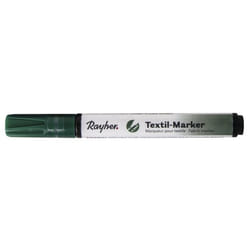 Rayher Hobby Marqueur couvrant pour textile, vert feuillage pointe ronde 2-4mm, avec valve