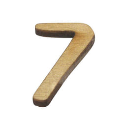 Rayher Hobby Chiffre en bois 2 cm, 7