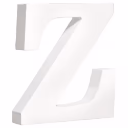 Rayher Hobby 62677000, Lettre décorative, Panneau de fibres à densité moyenne, Blanc, 110 mm, 2 cm, 1 pièce(s)