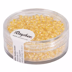 Rayher Hobby 14312154, Couleur vanillée, Perle en forme de graine