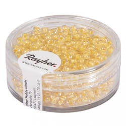 Rayher Hobby 14312154 Perle en forme de graine Couleur vanillée