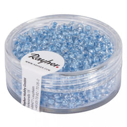 Rayher Hobby 14312356 Perle en forme de graine Bleu