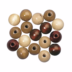 Rayher Hobby 1253200, Bois, Beige, Marron, Châtain clair, Perle ronde