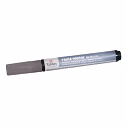 Rayher Hobby Marqueur couvrant pour textile, argent pointe ronde 2-4mm, avec valve, 1 pièce(s), Argent, Noir, Argent, Blanc,  ...