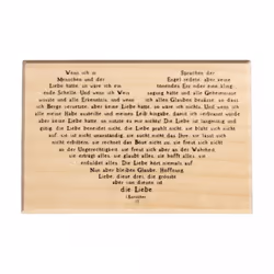 Rayher Hobby Tampon Glaube, Hoffnung, Liebe, 6x9cm, Bois, Caoutchouc, Bois, 1 pièce(s), Allemagne, 90 mm, 60 mm
