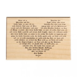 Rayher Hobby Tampon Glaube, Hoffnung, Liebe, 6x9cm