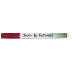 Rayher Hobby Crayons pour tissus, à pointe fine, rouge