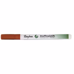 Rayher Hobby Crayons pour tissus, à pointe fine, orange, 1 pièce(s), Orange, Orange, Blanc, Fin