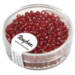 Rayher Hobby 1405518 Perle ronde Rouge
