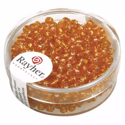 Rayher Hobby 1405534, Orange, Perle ronde