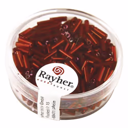 Rayher Hobby 1406518, Verre, Rouge, Perle droite