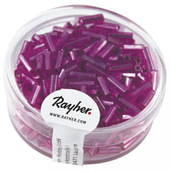 Rayher Hobby 1406535 Perle droite Verre Lilas