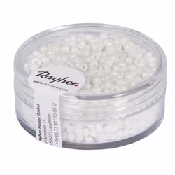 Rayher Hobby 1406202, Blanc, Perle en forme de graine