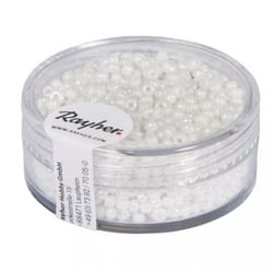 Rayher Hobby 1406202 Perle en forme de graine Blanc