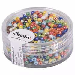 Rayher Hobby 1406249, Multicolore, Perle en forme de graine