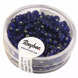 Rayher Hobby 1430010, Verre, Bleu, Perle en forme de graine